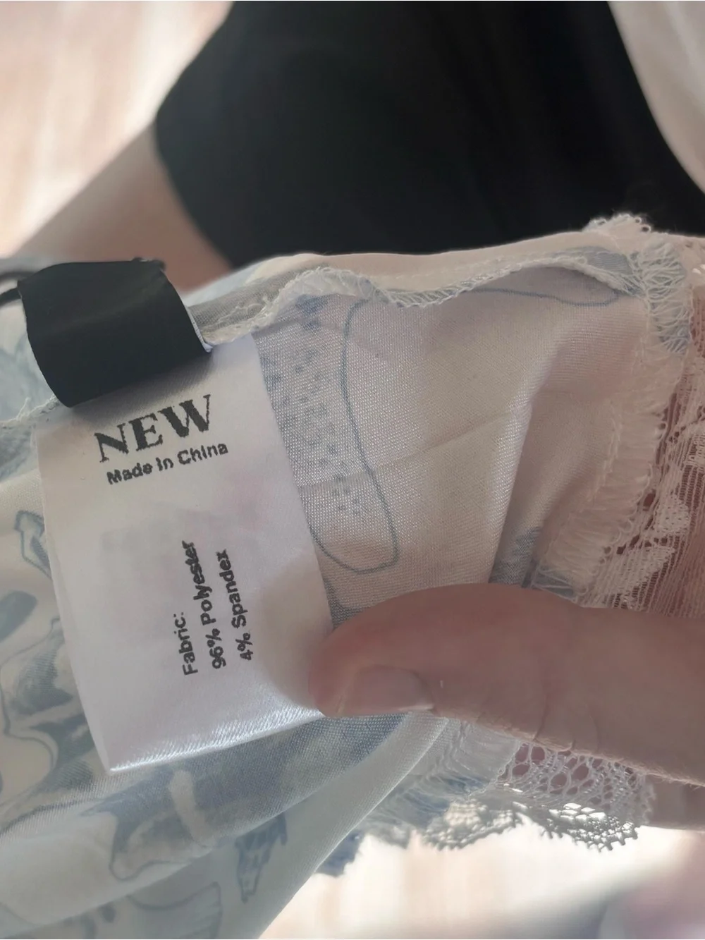 Amazon Blue & White Seashell Lace-Trim Slip